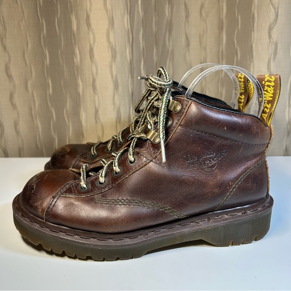 Doc Dr. Martens 8287 Men's 6 Brown Leather Padded Collar England UK Vintage Y2K - Picture 2 of 16